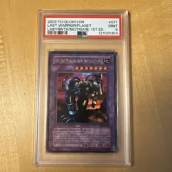 YUGIOH! The Last Warrior From Another Planet LON 1st Edition PSA 9 New Cert # - Image 3