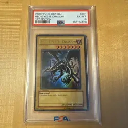 YUGIOH! Red-Eyes B. Dragon SDJ-001 Starter Deck: Joey 1st Edition PSA 9 New Cert - Image 1