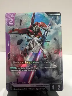 Gundam Card Game Sword Impulse Gundam C+ ST09-006 USA Seller English - Image 1