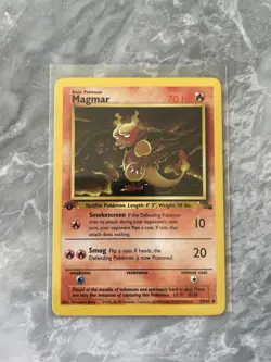 1999 Magmar 39/62 39 Uncommon 1st First Edition Fossil Set Pokemon Card LP NM - Image 1