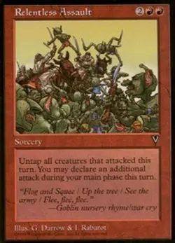 1x Relentless Assault Moderate Play MTG Magic - Kid Icarus - - Image 1