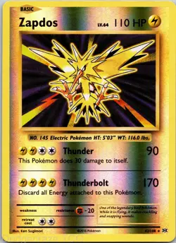 Zapdos 42/108 Holo Rare Evolutions Pokemon Reverse Holo NM - Image 1