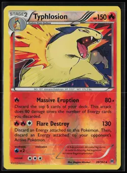Typhlosion 20/162 Holo Rare BREAKthrough Pokemon Reverse Holo Near Mint - Image 1