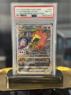 2022 Pokemon SWSH Black Star Promo Charizard Vstar #262 - UPC Promo - PSA 8 - Image 1