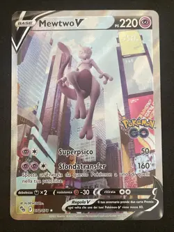 POKEMON TCG MEWTWO V 072/078 Pokemon GO - ITA ITALIANO - Image 1