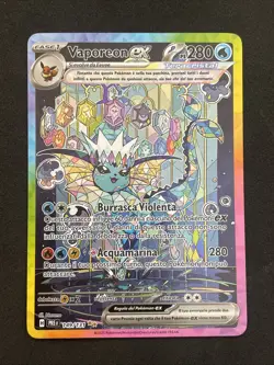 Pokemon TCG VAPOREON EX 149/131 Evoluzioni Prismatiche - 2025 ITA ITALIANO - Image 1