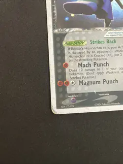 Pokemon TCG HITMONCHAN EX 98/109 Team Rocket Return - 2004 ENG ENGLISH - Image 3