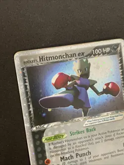 Pokemon TCG HITMONCHAN EX 98/109 Team Rocket Return - 2004 ENG ENGLISH - Image 4