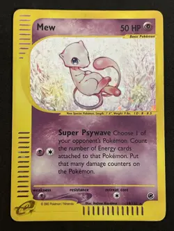 Pokemon TCG MEW 19/165 HOLO Expedition - 2002 ENG ENGLISH - Image 1