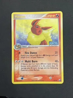 Pokemon TCG FLAREON 5/115 Unseen Forces - 2005 ENG ENGLISH STAMPED - Image 1