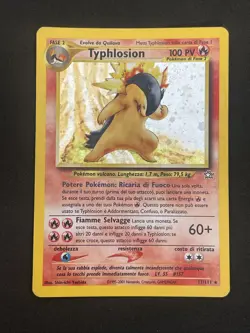 POKEMON TCG TYPHLOSION 17/111 HOLO Neo Genesis - ENG ENGLISH - Image 1