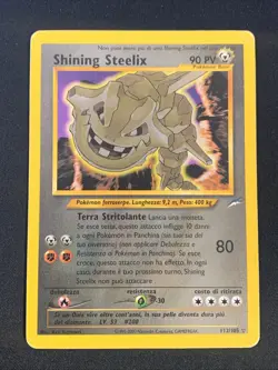 Pokemon TCG SHINING STEELIX 112/105 Neo Destiny - 2002 ITA ITALIANO - Image 1