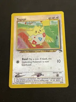 Pokemon TCG TOGEPI 4/18 Southern Island - 2001 ENG ENGLISH - Image 2