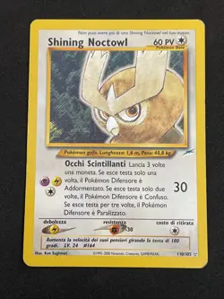 Pokemon TCG SHINING NOCTOWL 110/105 Neo Destiny - 2002 ITA ITALIANO - Image 1