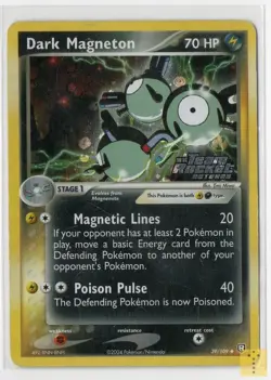 Dark Magneton 39/109 Uncommon Team Rocket Returns Pokemon Moderately Played - Image 1