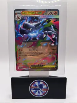 2025 Pokemon Phantasmal Flames PFL Mega Charizard X ex Double Rare 013/094 - Image 1