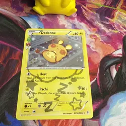 Dedenne RC10/RC32 XY Generations Radiant Collection Holo Pokemon LP - Image 2