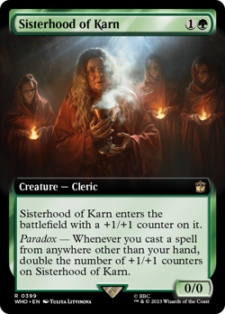 Sisterhood of Karn (Extended Art) Doctor Who NM Creature Rare MTG CARD ABUGames - Image 1