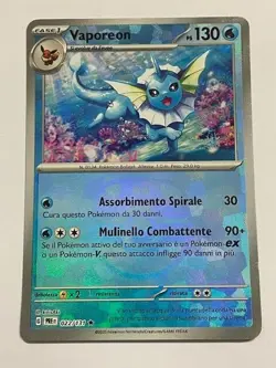 Pokemon TCG VAPOREON 022/131 Evoluzioni Prismatiche - 2025 ITA MASTER BALL - Image 4