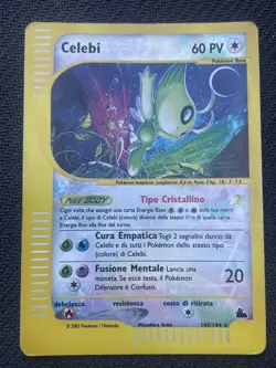 Pokemon TCG CELEBI 145/144 REVERSE Skyridge - 2003 ITA ITALIANO - Image 1