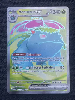 Pokemon TCG VENUSAUR EX 182/165 Full Art 151 - 2023 ITA ITALIANO - Image 1