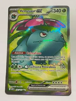 Pokemon TCG VENUSAUR EX 182/165 Full Art 151 - 2023 ITA ITALIANO - Image 3