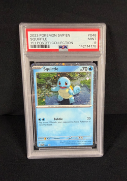 Pokemon Squirtle SVP Black Star Promo 2023 151 Poster Collection PSA 9 MINT - Image 1
