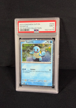 Pokemon Squirtle SVP Black Star Promo 2023 151 Poster Collection PSA 9 MINT - Image 3