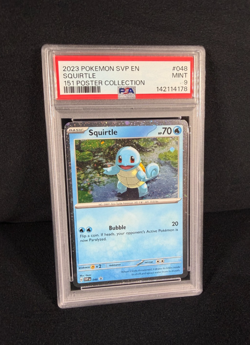 Pokemon Squirtle SVP Black Star Promo 2023 151 Poster Collection PSA 9 MINT - Image 5