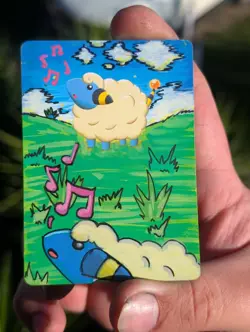 Mareep full art custom painting by JWindArt ACEO custom Pokemon TCG - Image 1