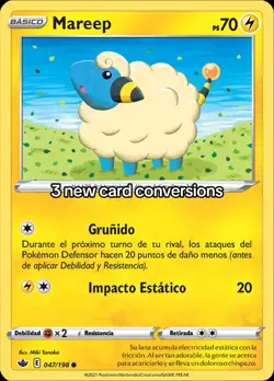 Mareep full art custom painting by JWindArt ACEO custom Pokemon TCG - Image 2