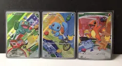 Pokemon First Partner Illustration Collection Series 1 Kanto Gen 1 Starters - Image 1