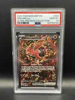 2025 POKEMON MEP EN ME BLACK STAR PROMO #024 ORICORIO EX PSA 10 - Image 1