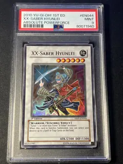 Yu-Gi-Oh! XX-Saber Hyunlei Ultra Rare 1st Edition ABPF-EN044 PSA 9 - Image 1