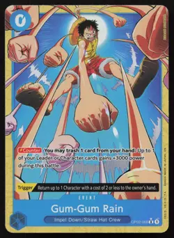 Gum-Gum Rain (Alternate Art) OP02-068 Foil Premium Booster The Best Vol. 2 NM - Image 1