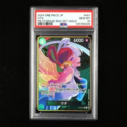 PSA 10 GEM MT 2024 One Piece JPN Uta ST16-001 SR (PB STORAGE BOX SET-GOLD) - Image 1
