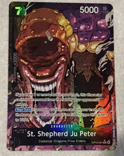 St. Shepherd Ju Peter (Alternate Art) OP13-084 Carrying On His Will Foil - Image 2