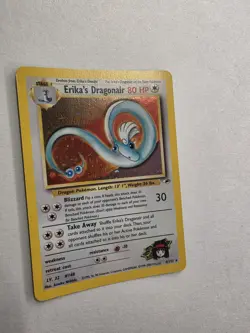 2000 Pokemon Gym Heroes Erika's Dragonair holographic trading card - Image 2