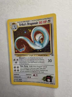2000 Pokemon Gym Heroes Erika's Dragonair holographic trading card - Image 3