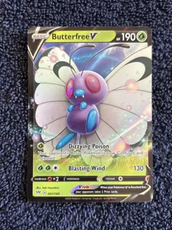 Butterfree V 001/189 Darkness Ablaze - NM Ultra Rare Pokemon Card - Image 1