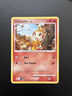 Pokemon TCG Chimchar Platinum Base Set Card 70/127 LP - Image 1