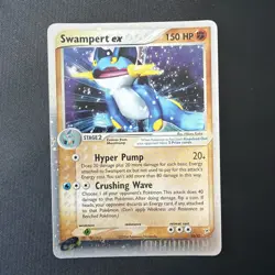 Swampert EX 95/95 Holo Rare Team Magma vs Team Aqua Pokemon Card. English, MP - Image 1