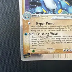 Swampert EX 95/95 Holo Rare Team Magma vs Team Aqua Pokemon Card. English, MP - Image 5