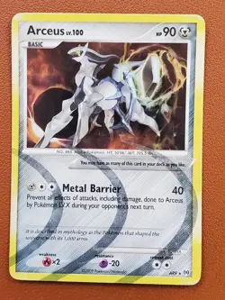 Arceus AR9 Metal Type Platinum Arceus Holo Rare Pokemon TCG Card - LP MP - Image 1