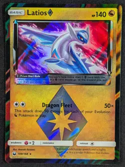 Latios 2018 Celestial Storm Prism Star Holo Rare Pokemon Card 108/168 (LP) - Image 1