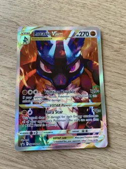 Pokemon Card TCG Lucario VSTAR Black Star Promo SWSH291 Full Art Holo Rare - Image 2