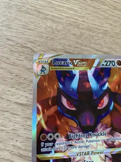 Pokemon Card TCG Lucario VSTAR Black Star Promo SWSH291 Full Art Holo Rare - Image 3