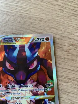 Pokemon Card TCG Lucario VSTAR Black Star Promo SWSH291 Full Art Holo Rare - Image 4