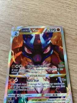 Pokemon Card TCG Lucario VSTAR Black Star Promo SWSH291 Full Art Holo Rare - Image 5