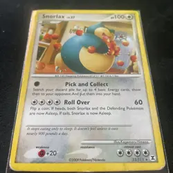 Snorlax 33/111 Rare Rising Rivals Pokemon Card - Image 2